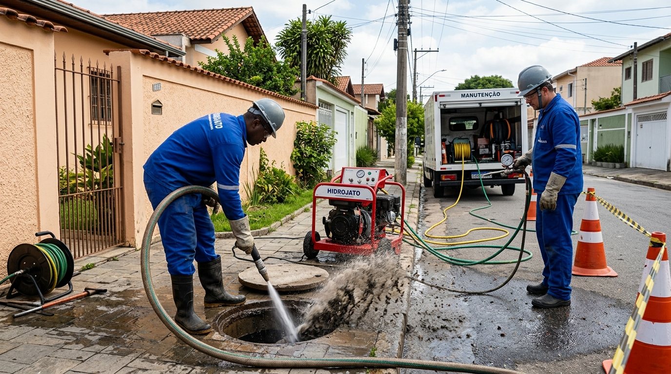 Hidrojateamento Residencial em Goiânia‑GO