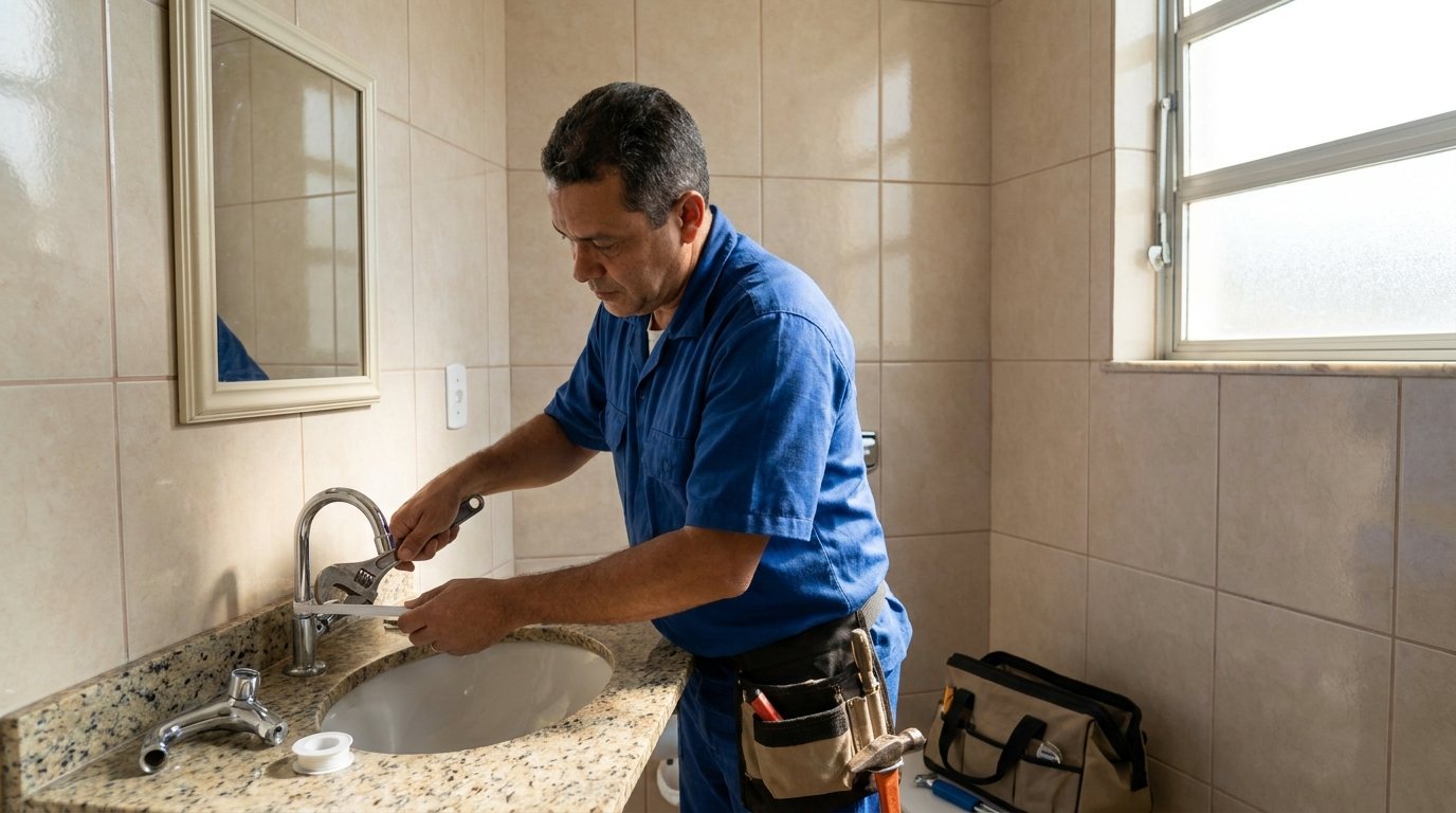 Instalação Hidráulica no Banheiro em Goiânia‑GO
