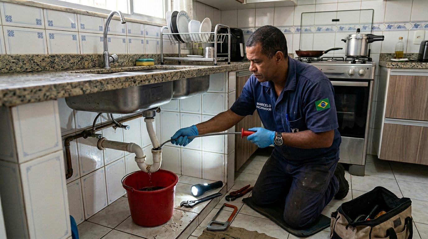 Ligação da Pia da Cozinha em Goiânia‑GO