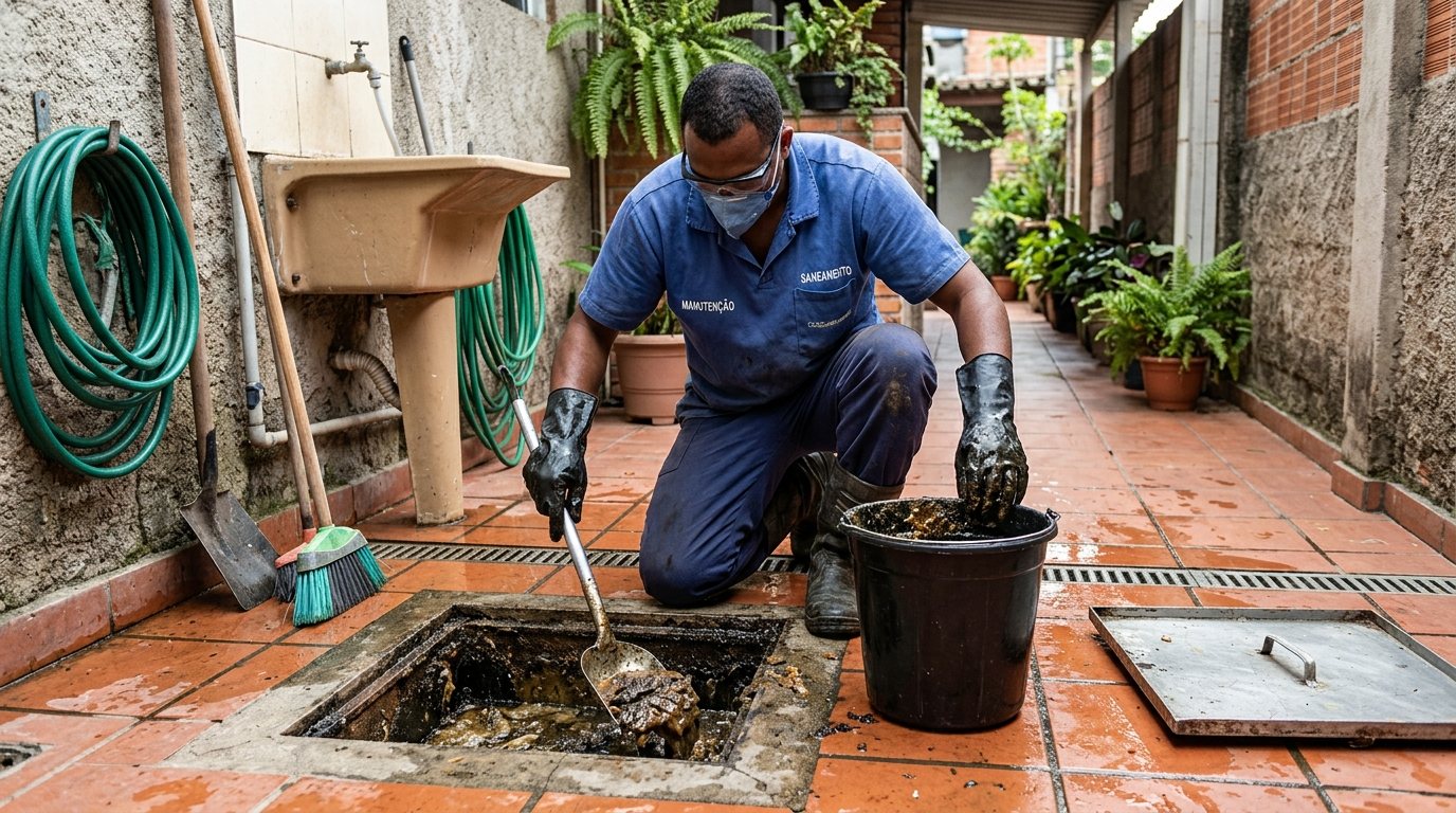 Limpeza de Caixa de Gordura Comercial em Goiânia‑GO